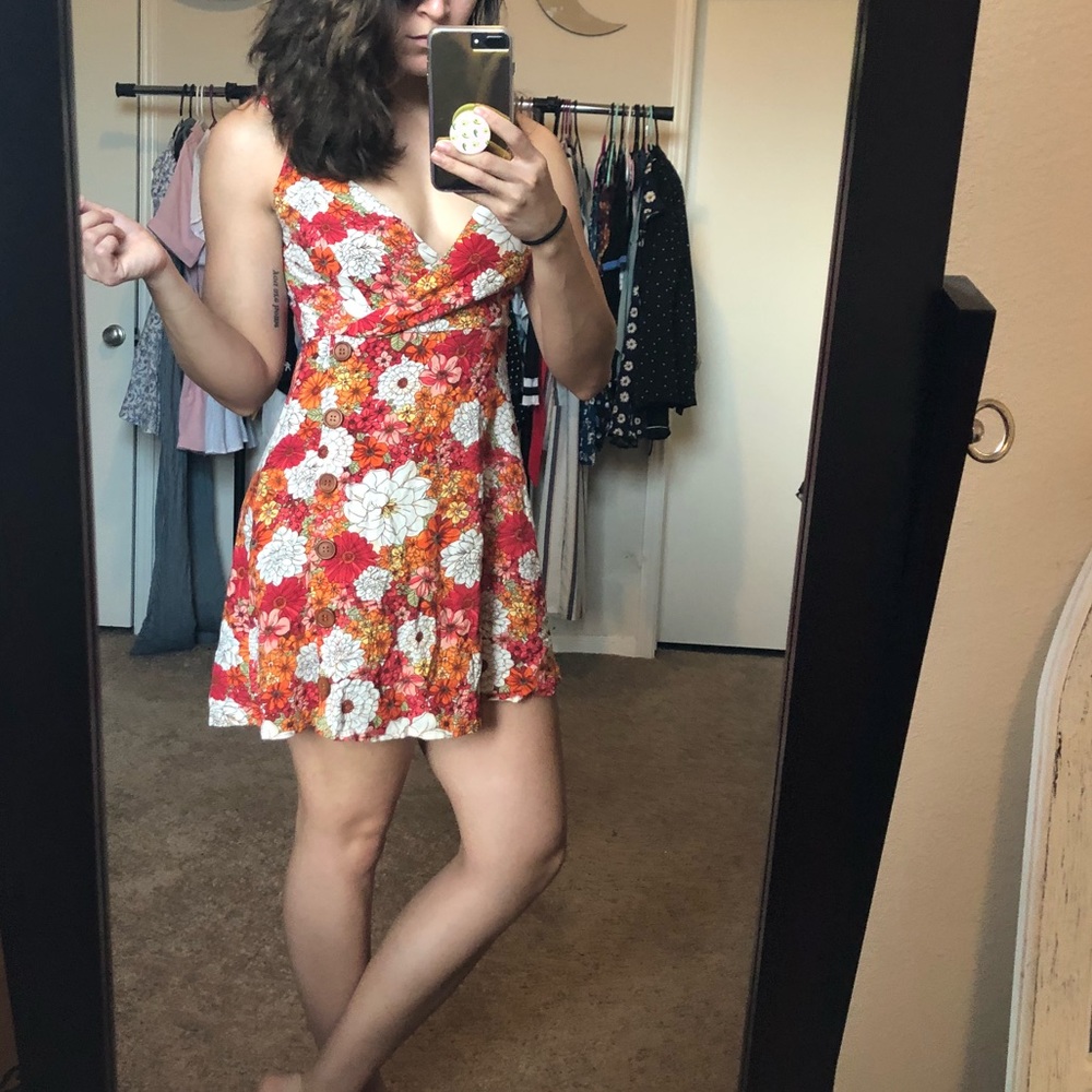 Floral mini dress